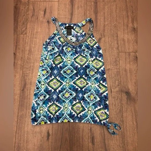 INC INTERNATIONAL LADIES BEDEAD NECKLINE TANK TOP IN SIZE MEDIUM - Picture 4 of 7